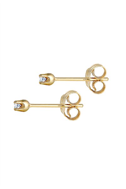ELLI Ohrringe Stecker Temel Diamant (0,03 ct.) 375er Gelbgold