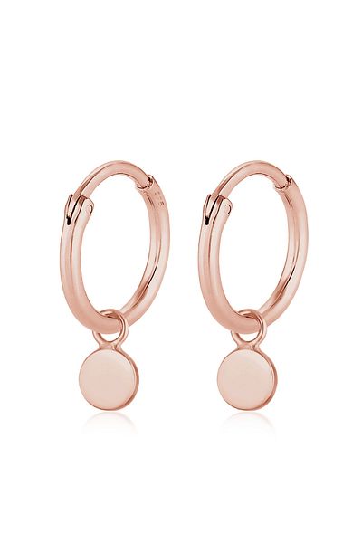 ELLI Ohrringe Creolen Plättchen Coin Geo Trend 925 Silber