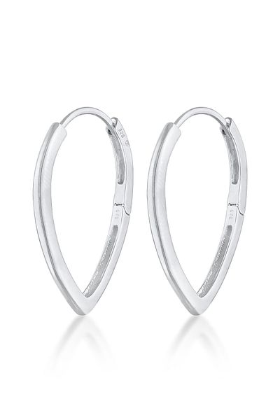 ELLI Ohrringe Scharnier Creolen Tropfen Design 925 Silber