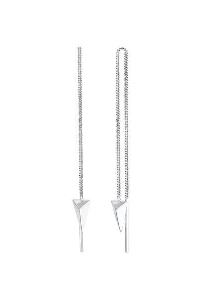 ELLI Ohrringe Basic Durchzieher Dreieck Geo Design 925 Silber