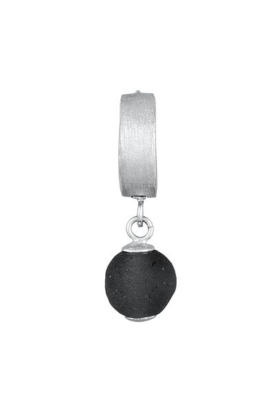 KUZZOI Ohrringe Herren Tek Creole ve Glasperle 925 Silber