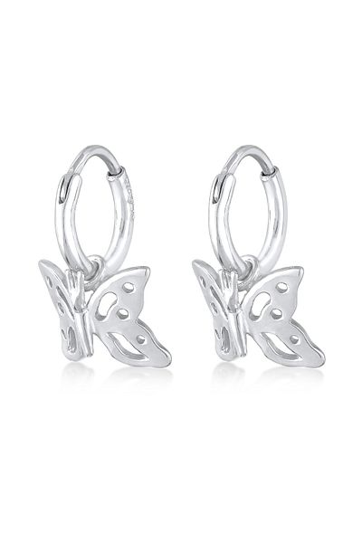 ELLI Ohrringe Creolen Schmetterling Filigran 925 Silber