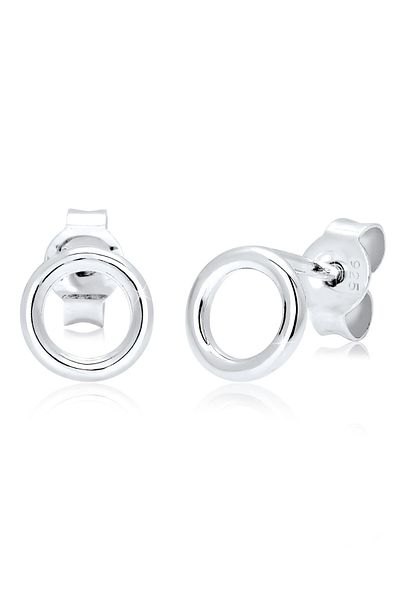 ELLI Ohrringe Basic Kreis Rund Geo Minimal 925 Sterling Silber