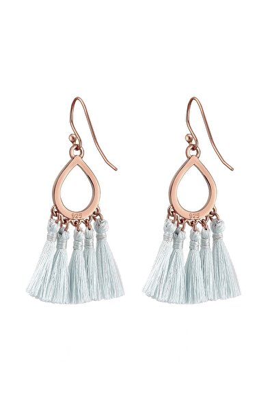 ELLI Ohrringe Hänger Quaste Quaste Tropfen Festival 925 Silber