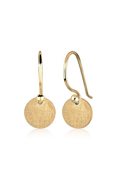 ELLI Ohrringe Kreis Geo Rund Trend Minimal Mat 925 Gümüş
