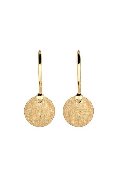 ELLI Ohrringe Kreis Geo Rund Trend Minimal Mat 925 Gümüş