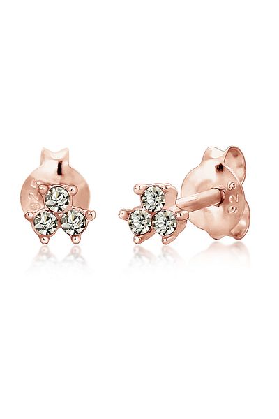 ELLI Ohrringe Geo Trio Fein Crystal 925 Silber