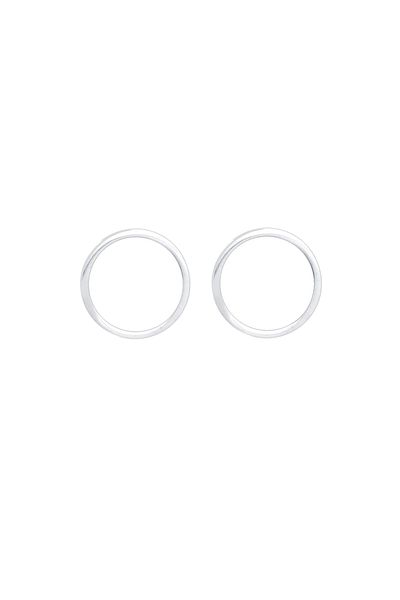 ELLI Ohrringe Basic Geo Kreis Emaille 925 Sterling Silber