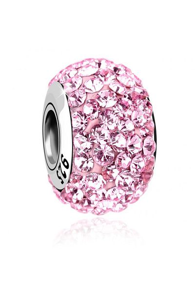 Nenalina Charm Kugel Boncuk Kristal Glitzer 925 Gümüş
