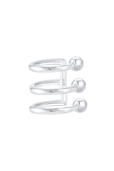 ELLI Ohrringe Single Earcuff Ohrklemme Kugeln Basic 925 Silber