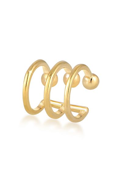 ELLI Ohrringe Single Earcuff Ohrklemme Kugeln Basic 925 Silber