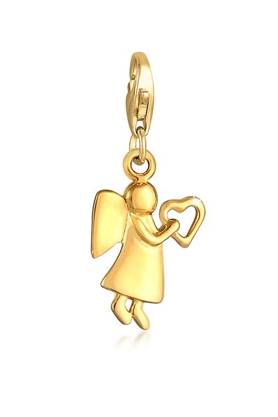 ELLI Charm Schutzengel Herz Himmel 925 Sterling Silber