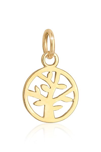 ELLI Anhänger Lebensbaum Lebensbaum Symbol Edel 585 Gelbgold