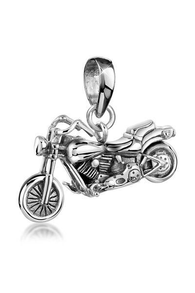 KUZZOI Anhänger Herren Motorrad Bisiklet 925 Ayar Gümüş