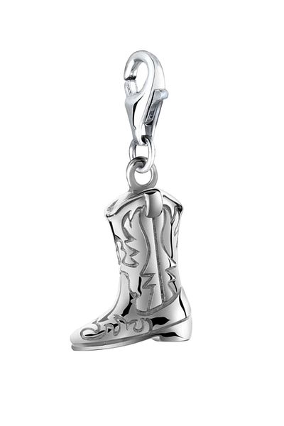 Nenalina Charm Anhänger Westernstiefel Cowboy Boots 925 Silber
