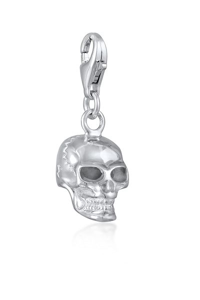 Nenalina Charm Totenkopf Anhänger 925 Sterling Silber