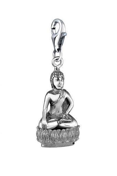 Nenalina Charm Buddha Karma Talisman Trend Symbol 925 Silber