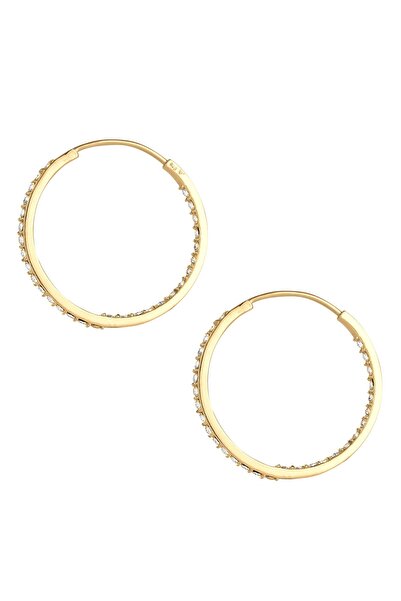 ELLI Ohrringe Creolen Kristalle Basic vergoldet