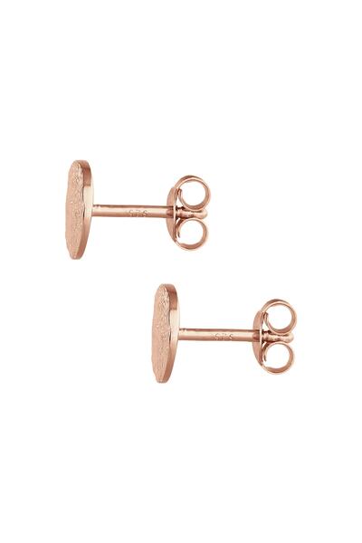 ELLI Ohrringe Stecker Plättchen Disc Rund Antique Silber 925