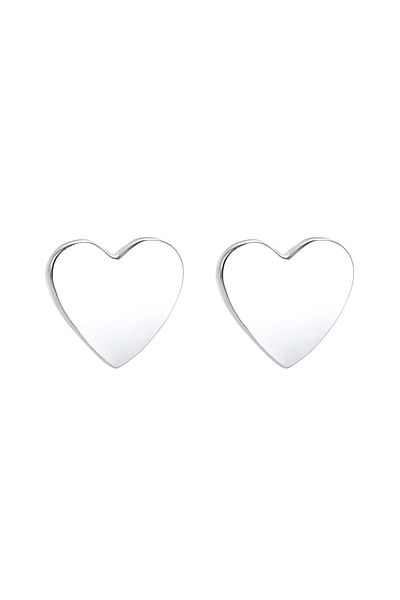 ELLI Ohrringe Kinder Stecker Herz Liebe Basic 925 Silber