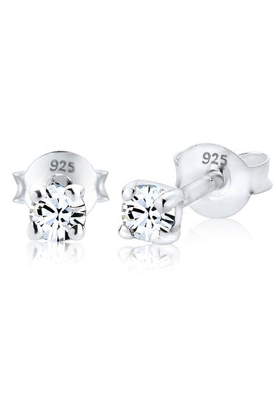 ELLI Ohrringe Kristalle Funkelnd Basic 925 Silber