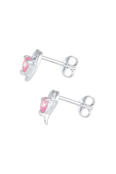 ELLI Ohrringe Herz Liebe Zirkonia 925 Sterling Silber