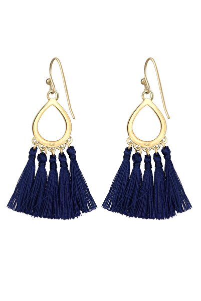 ELLI Ohrringe Hänger Quaste Quaste Tropfen Festival 925 Silber