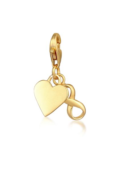 Nenalina Charm Herz Infinity Symbol Anhänger Basic 925er Silber