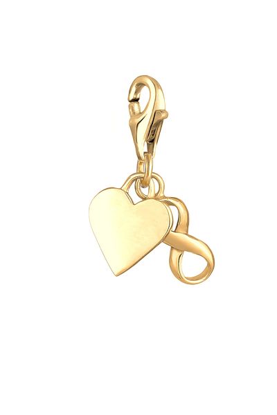 Nenalina Charm Herz Infinity Symbol Anhänger Basic 925er Silber