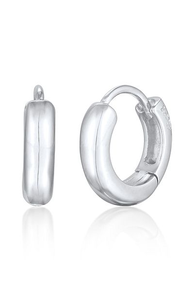 ELLI Ohrringe Creolen Scharnier Basic Rund 925 Silber