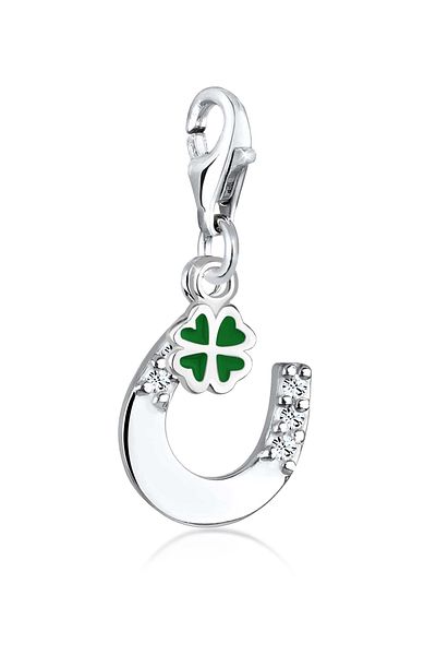 ELLI Charm Glücksbringer Kristalle 925 Silber