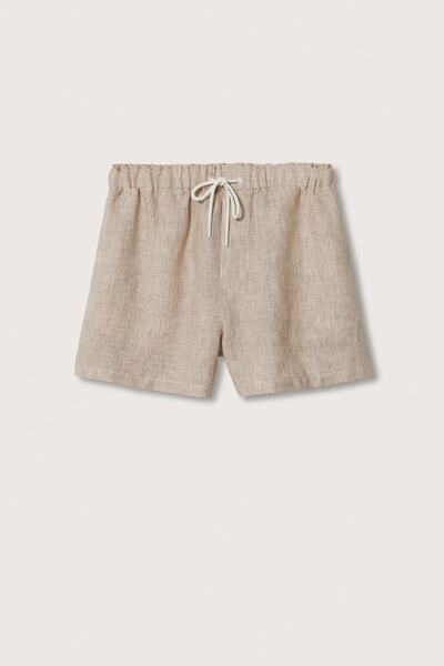 MANGO Woman Dámské hnědé šortky a Bermudy27907877