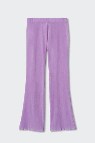 MANGO Woman Fialové dámské kalhoty 37082003