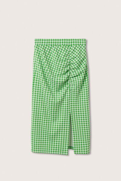 MANGO Woman Fustă de damă verde 27047743