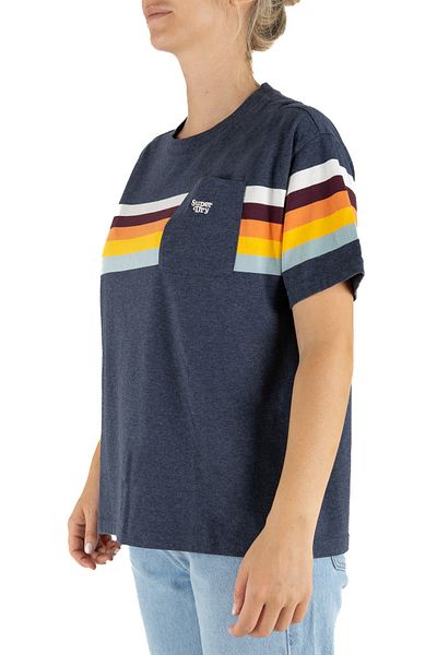 SUPERDRY Футболка Жінки Дівчата ECLIPSE NAVY MARL