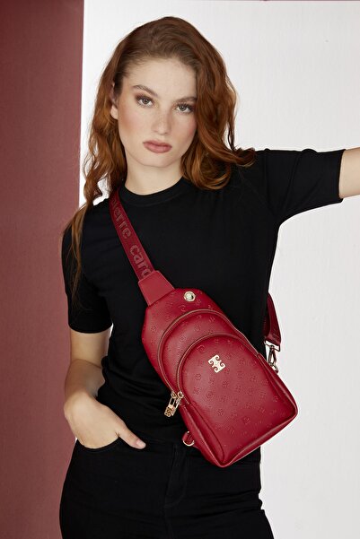 Pierre Cardin Red Floater Women's Shoulder Bag 05Po22Y1535