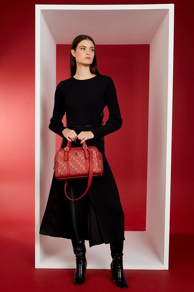Pierre Cardin Tram Alphabet Red Women's Shoulder Bag 05PO22Y1557