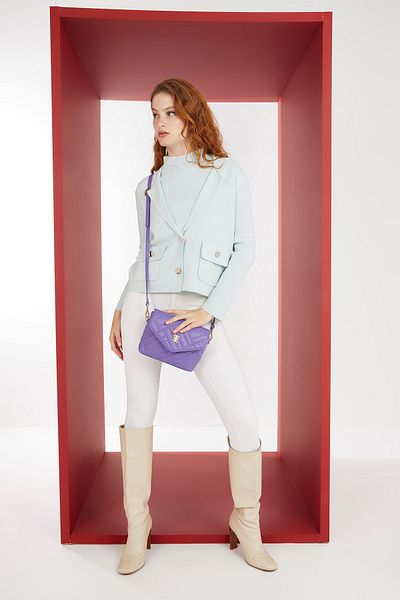 Pierre Cardin Γυναικεία τσάντα ώμου Lilac Lux Soft Asos 05PO22K1621