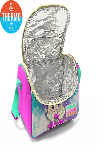 GPTURKGRUP Cutie termică pentru prânz cu model unicorn Coral High Kids 11733