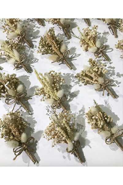 Hayalperest boncuk 15 Adet Yaka Çiçeği - Damat Çiçeği - Sağdıç Çiçeği