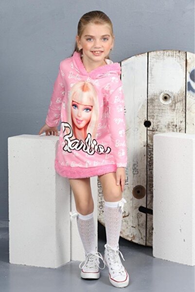 ARBİ kids Kız çocuk elbise iki iplik likralı polyester