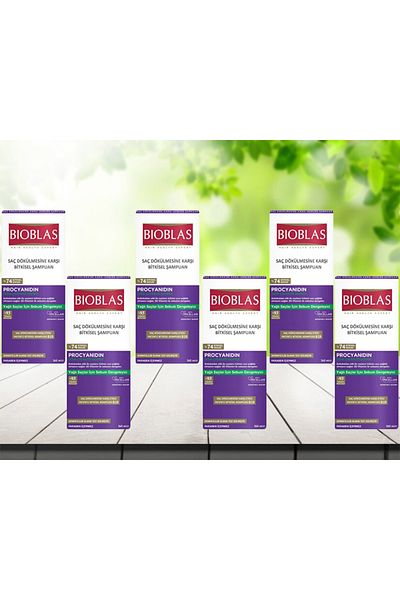 Bioblas Sampon impotriva caderii si uleiului de par 360 ml 6 bucati