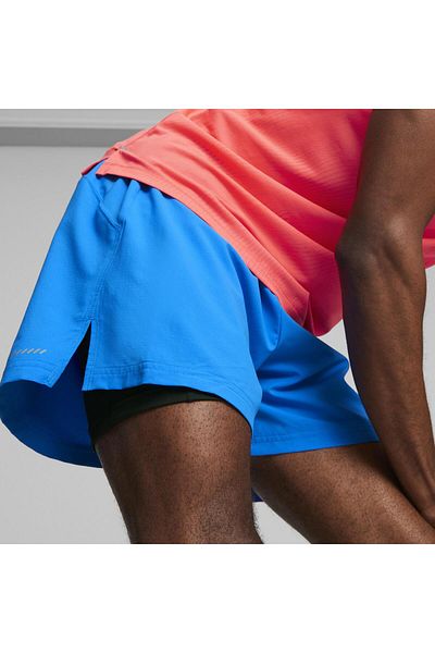 Puma Run Ultraweave 2IN1 Κοντό ανδρικό σορτς μπλε