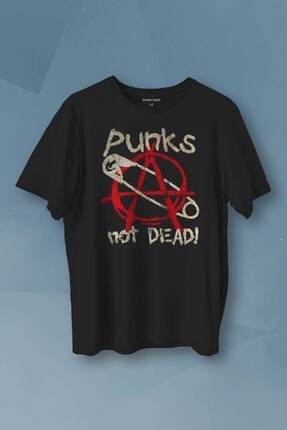 Kendim Sectim Punk Is Not Dead Rock Sokak Street Culture Bask l Siyah T shirt Unisex Ti ort Fiyat Yorumlar Trendyol