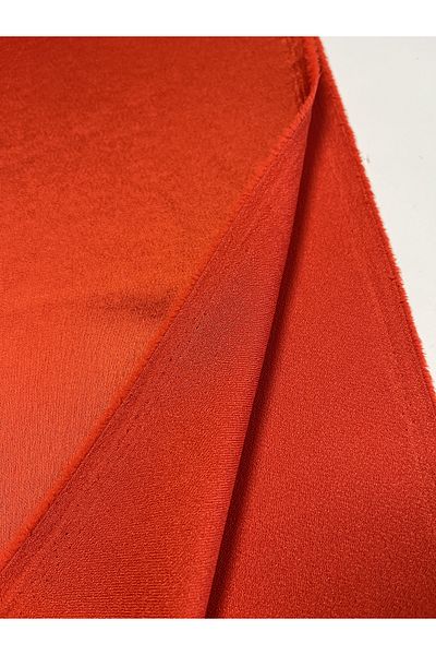 Kumaş sever Shiny Orange - Marinen Crepe Fabric Draped