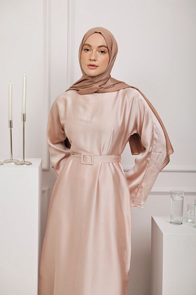 Modakaşmir Şal simplu din seria Monogram Mink închis