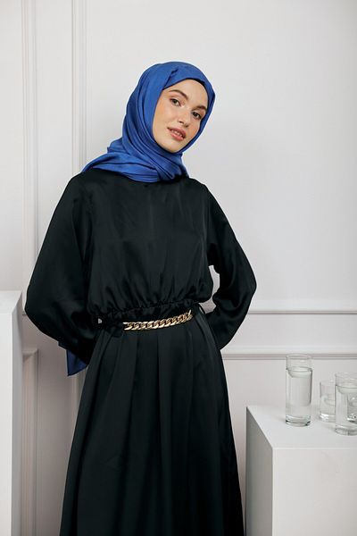 Modakaşmir Σειρά Μονόγραμμα Σάλι Saks Blue