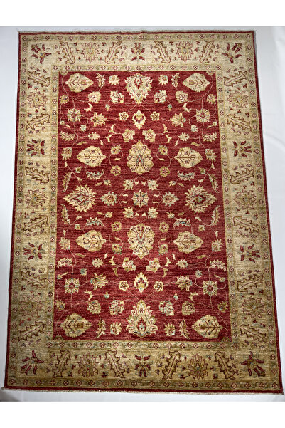 ADALI El Dokuma Kırmızı Uşak halısı - %100 Doğal, Antialerjik ve Muhteşem Bir...