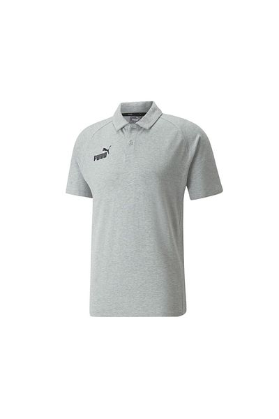 Puma Teamfinal Casuals Polo ανδρικό μπλουζάκι πόλο ποδοσφαίρου 65738433 Γκρι