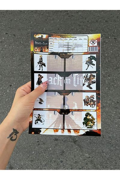 Planet Butik Attack On Titan Book and Notebook Label